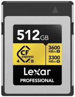 Lexar Pro Gold 512GB 4.0 CFexpress Type B - R3600/W3300MB/s