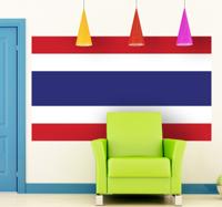 Muursticker vlag Thailand