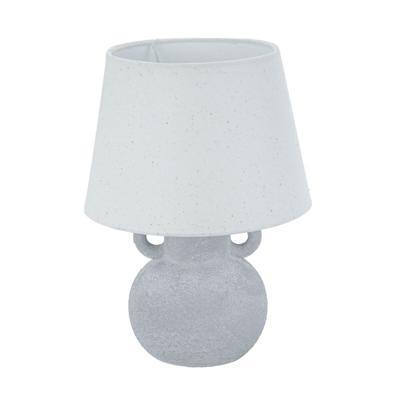 Bureaulamp Versa Grijs Linnen Keramisch 20 x 28 cm