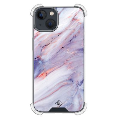 iPhone 13 mini shockproof hoesje - Marmer paars