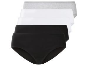 esmara Dames Hipster 5-pack (Zwart/grijs/wit, XL (48/50))