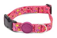 MORSO HALSBAND HOND GERECYCLED PINK THINK ROZE 43-70X2,5 CM MORSO HALSBAND HOND GERECYCLED PINK THINK ROZE 43-70X2,5 CM