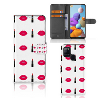 Samsung Galaxy A21s Telefoon Hoesje Lipstick Kiss