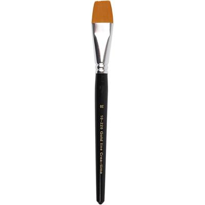 Creativ Company Gold line penselen, afm 20, l: 21 cm, b: 24 mm, plat, 6 stuk/ 1 doos