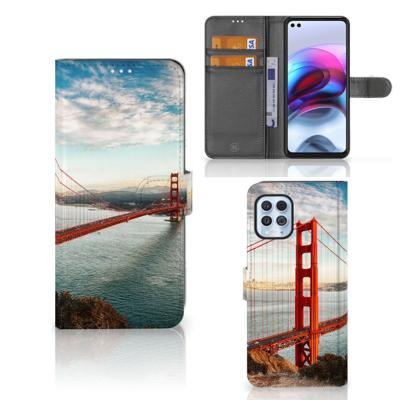Motorola Moto G100 | Flip Cover | Golden Gate Bridge