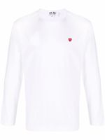 Comme Des Garçons Play t-shirt en coton à patch logo - Blanc - thumbnail