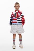 Gestreepte trui met rits - BLUE - 13/14