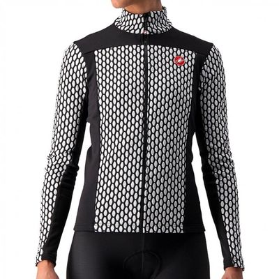 Castelli Sfida 2 fietsshirt lange mouw zwart/wit dames M