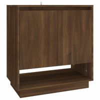 vidaXL Dressoir 70x41x75 cm bewerkt hout bruin eikenkleur - thumbnail