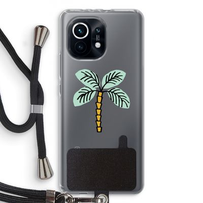 Palmboom: Xiaomi Mi 11 Transparant Hoesje met koord