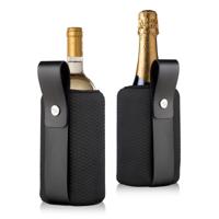 Vacu Vin Wijnkoeler met hengsel - Flexible Cooler - Sleeve - Artico Zwart