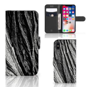 Book Style Case Apple iPhone X | Xs Boomschors Grijs