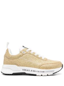 Versace Jeans Couture metallic low-top sneakers - Or