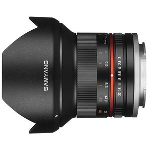 Samyang 12mm F/2.0 NCS CS Canon M Zwart