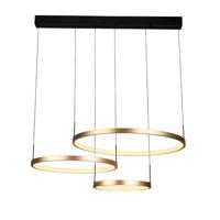 Searchlight Design hanglamp Grace zwart met goud 20227-3GO - thumbnail