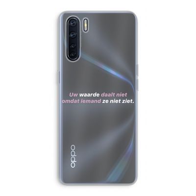 uw waarde daalt niet: Oppo A91 Transparant Hoesje