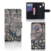 Huawei Y7 (2019) | Telefoonhoesje | Met pasjeshouder | Krokodillenprint