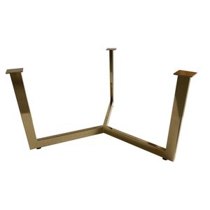 Stalen salononderstel goud rond ø 73 cm en hoogte 37 cm (2 x 4 cm)