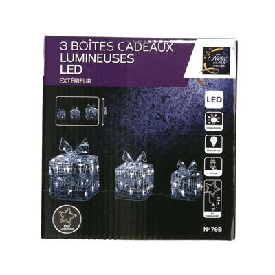 Verlichte kerstster - rood - D38 m - papier - LED - warm wit - steady light - timer - binnen