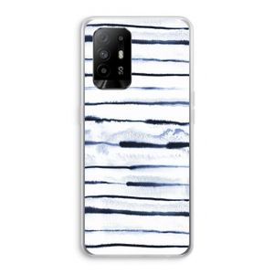 Ink Stripes: Oppo A95 5G Transparant Hoesje