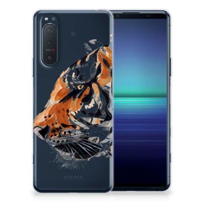 Smartphone hoesje Sony Xperia 5II Watercolor Tiger