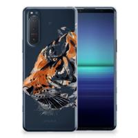 Smartphone hoesje Sony Xperia 5II Watercolor Tiger Smartphone hoesje Sony Xperia 5II Watercolor Tiger