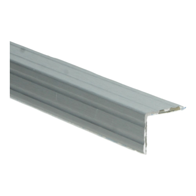 Duo-hoeklijn zelfklevend 24,5 x 30mm zilver geborsteld - 300 cm