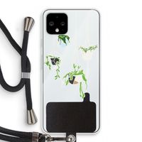 Hang In There: Pixel 4 Transparant Hoesje met koord