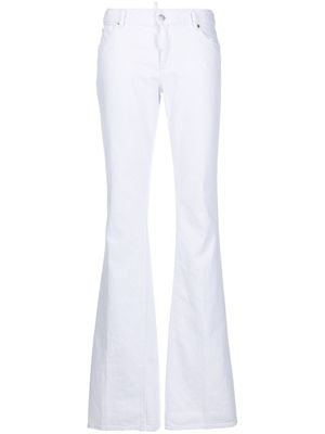 DSQUARED2 jean à coupe évasée - Blanc
