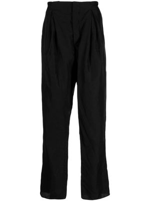 SAPIO pantalon droit à plis - Noir