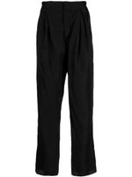 SAPIO pleat-detail straight-leg trousers - Noir - thumbnail