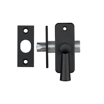 AXA 7320-25-38/E inboorgrendel met sluitplaat - doornmaat 25mm zwart