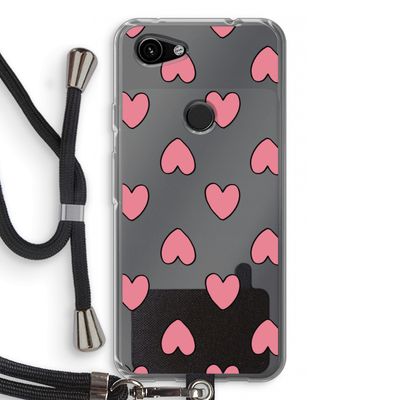 Ondersteboven verliefd: Pixel 3a Transparant Hoesje met koord
