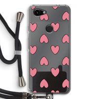 Ondersteboven verliefd: Pixel 3a Transparant Hoesje met koord
