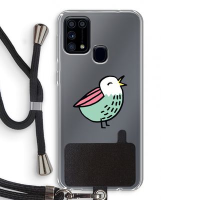Birdy: Samsung Galaxy M31 Transparant Hoesje met koord