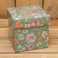 Bonbon doosjes - Chocolade doosje - Petit fleur groen - 24 stuks