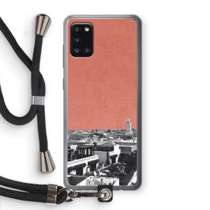 Marrakech Skyline : Samsung Galaxy A31 Transparant Hoesje met koord