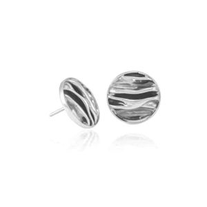 Zilveren Oorstekers Corrugado - 925 Sterling