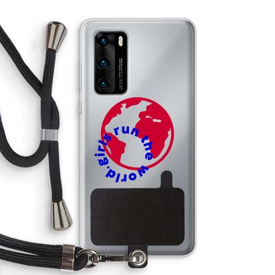 Run The World: Huawei P40 Transparant Hoesje met koord