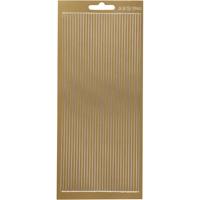 Creativ Company Stickers, randen, vel 10x23 cm, goud, 1 vel