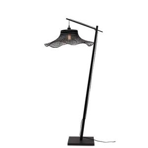 GOOD&MOJO Vloerlamp Ibiza - Bamboe Zwart - 83x65x176cm