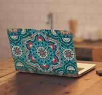 Laptop sticker Blauwe mandala