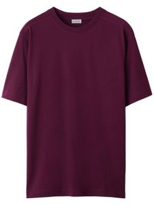 Burberry t-shirt en coton à col rond - Violet