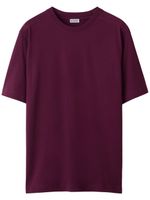 Burberry t-shirt en coton à col rond - Violet - thumbnail