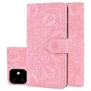 Mandala Series iPhone 11 Portemonnee Hoesje met Standaard - Roze