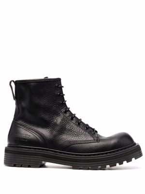 Premiata bottines en cuir à lacets - Noir