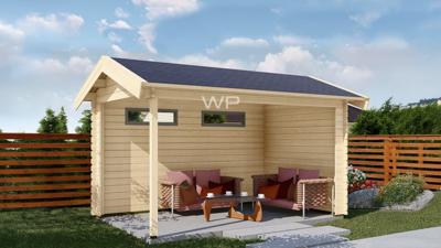 Woodpro Annen Overkapping 400x250 cm 28 mm vuren blank- Zadeldak- Onbehandeld vurenhout- Woodpro Woodpro Annen Overkapping 400x250 cm 28 mm vuren blank- Zadeldak- Onbehandeld vurenhout- Woodpro