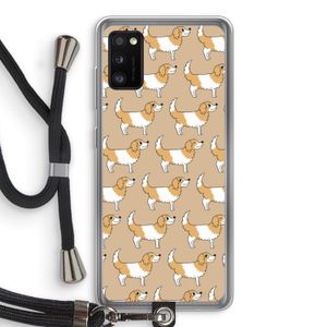 Doggy: Samsung Galaxy A41 Transparant Hoesje met koord