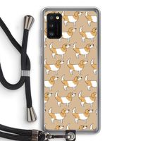 Doggy: Samsung Galaxy A41 Transparant Hoesje met koord