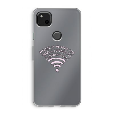 Home Is Where The Wifi Is: Google Pixel 4a Transparant Hoesje